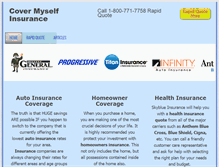 Tablet Screenshot of covermyself.com